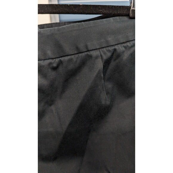 Lafayette 148‎ NY Wide Leg Solid Black Zip Tab Career Work Pants Size 12 - Picture 5 of 10